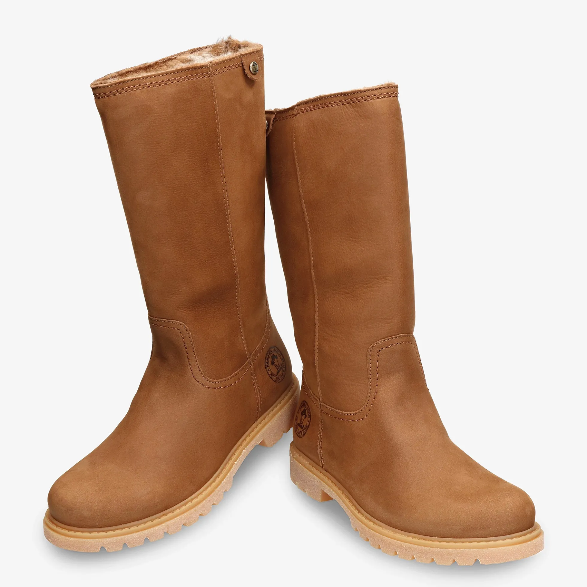 Bambina Botas de piel con forro interior de pelo.