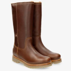 Bambina Botas de piel con forro interior de pelo.