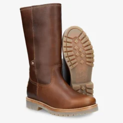 Bambina Botas de piel con forro interior de pelo.
