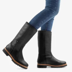 Bambina Botas de piel con forro interior de pelo.