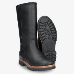 Bambina Botas de piel con forro interior de pelo.