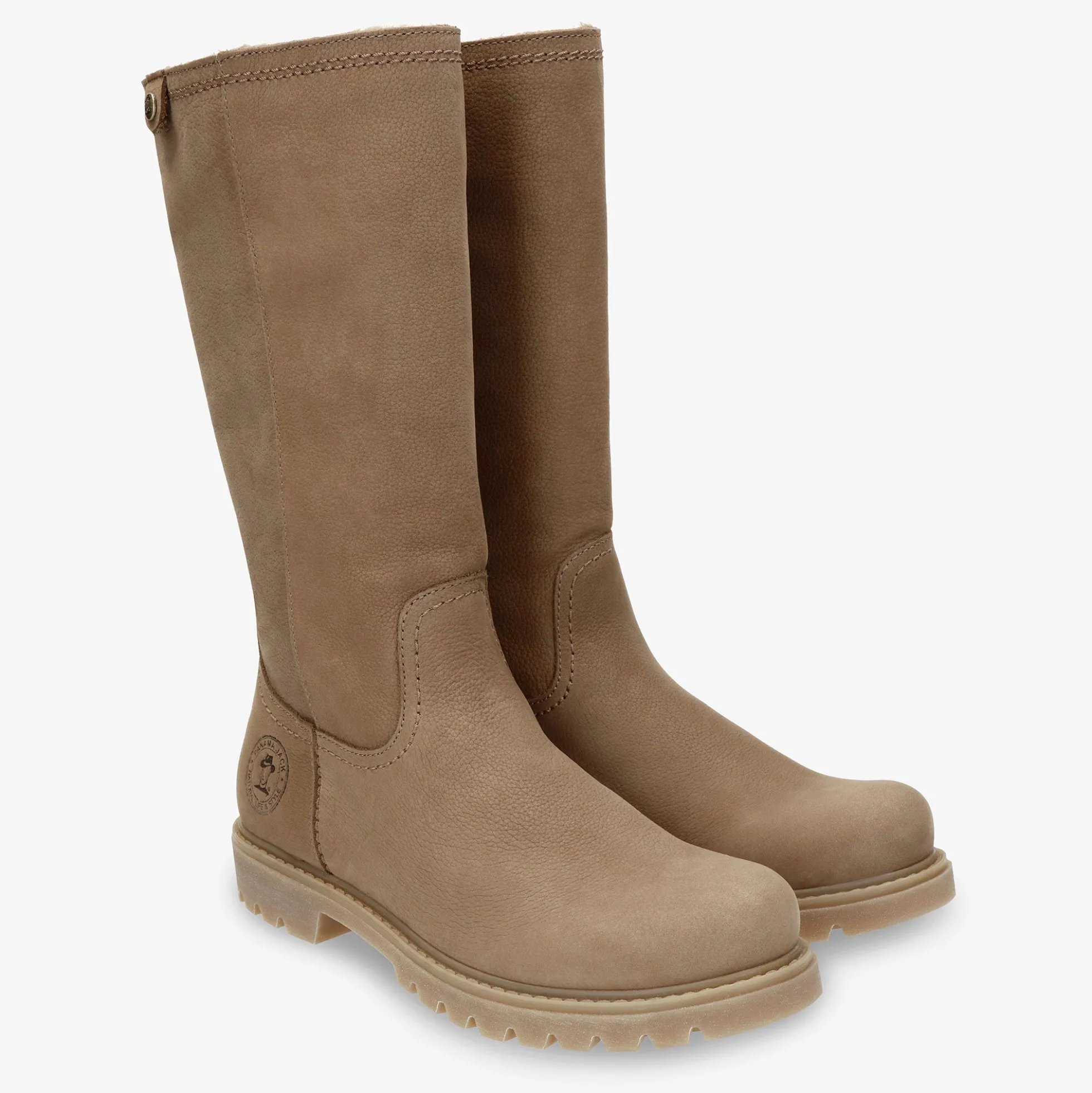 Bambina Botas de piel con forro interior de pelo.