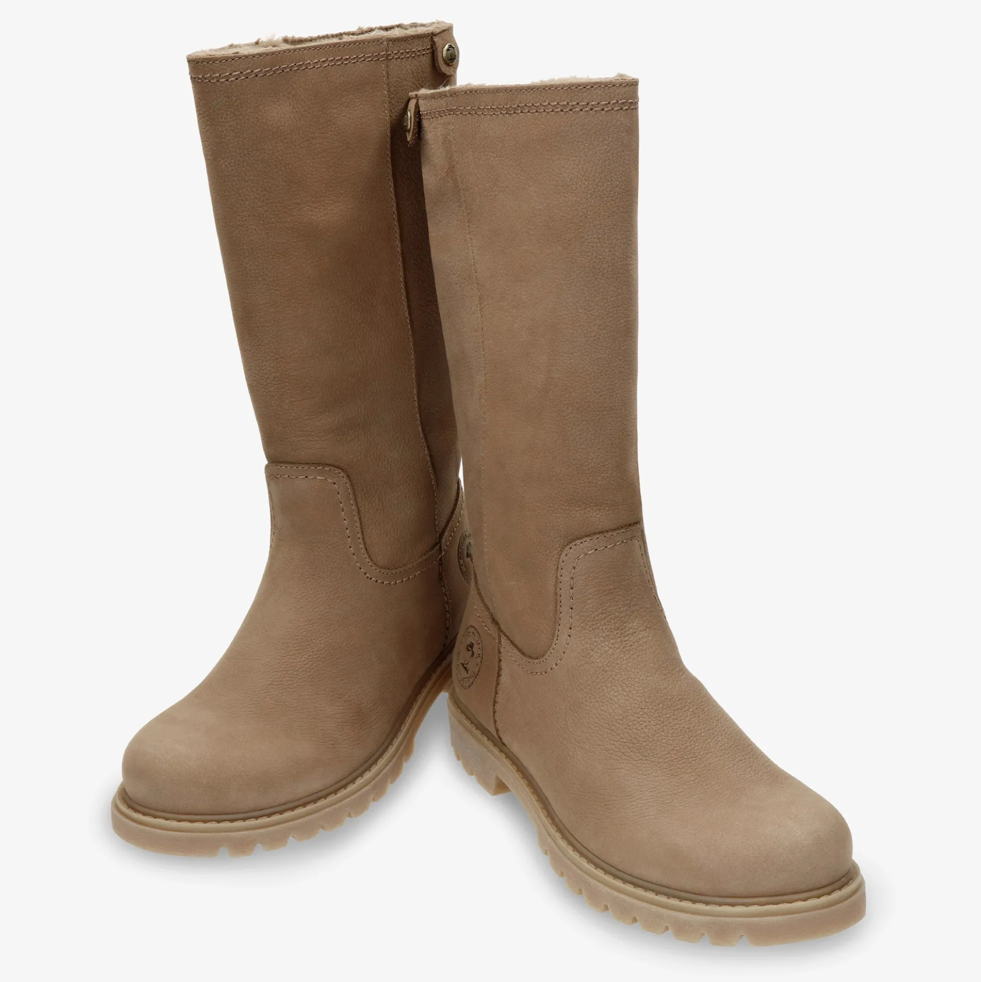 Bambina Botas de piel con forro interior de pelo.