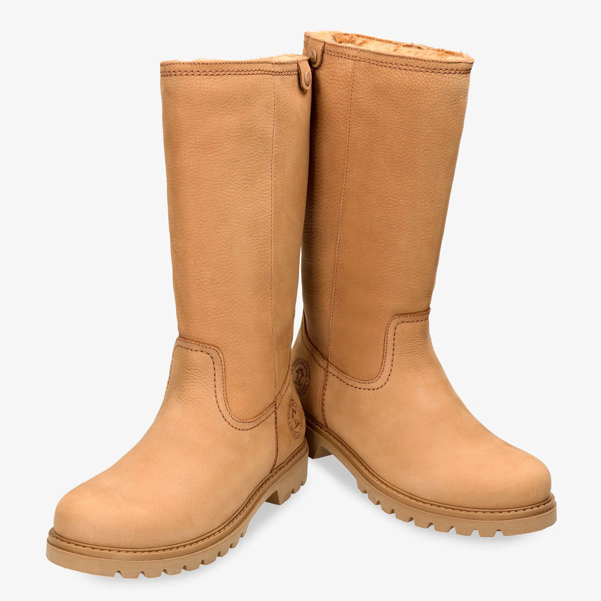 Bambina Botas de piel con forro interior de pelo.