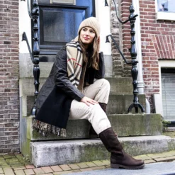 Bambina Botas de piel con forro interior de pelo.