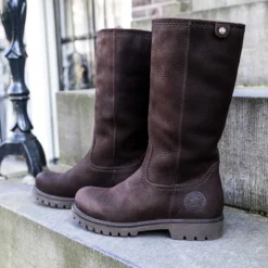 Bambina Botas de piel con forro interior de pelo.