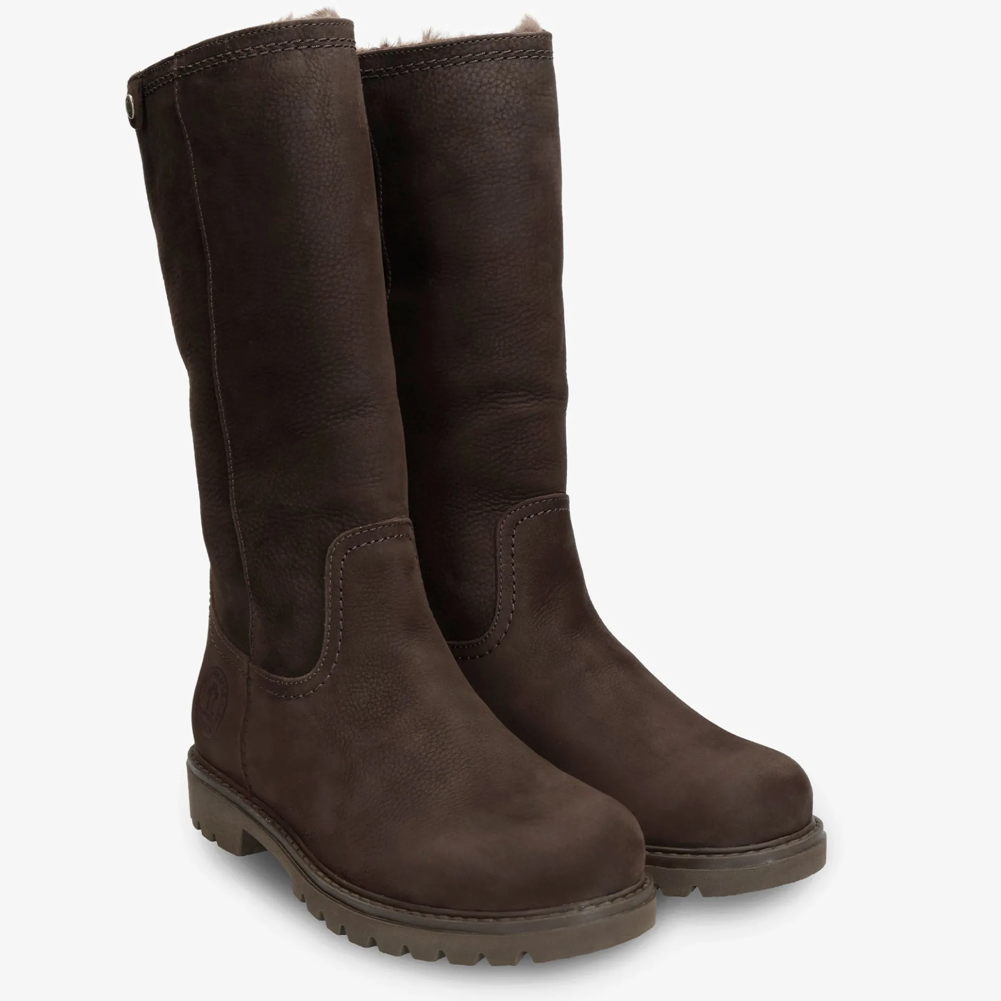 Bambina Botas de piel con forro interior de pelo.