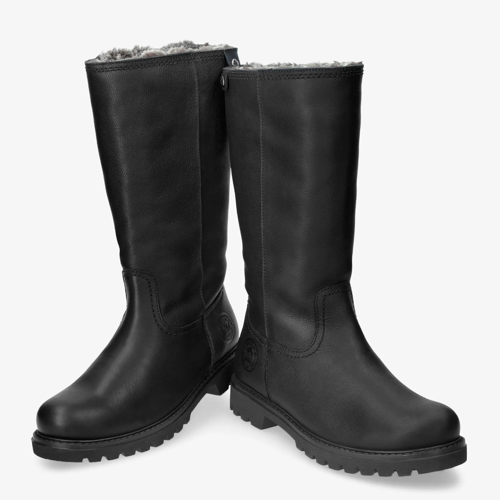 Bambina Botas de piel con forro interior de pelo.