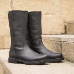 Bambina Botas de piel con forro interior de pelo.