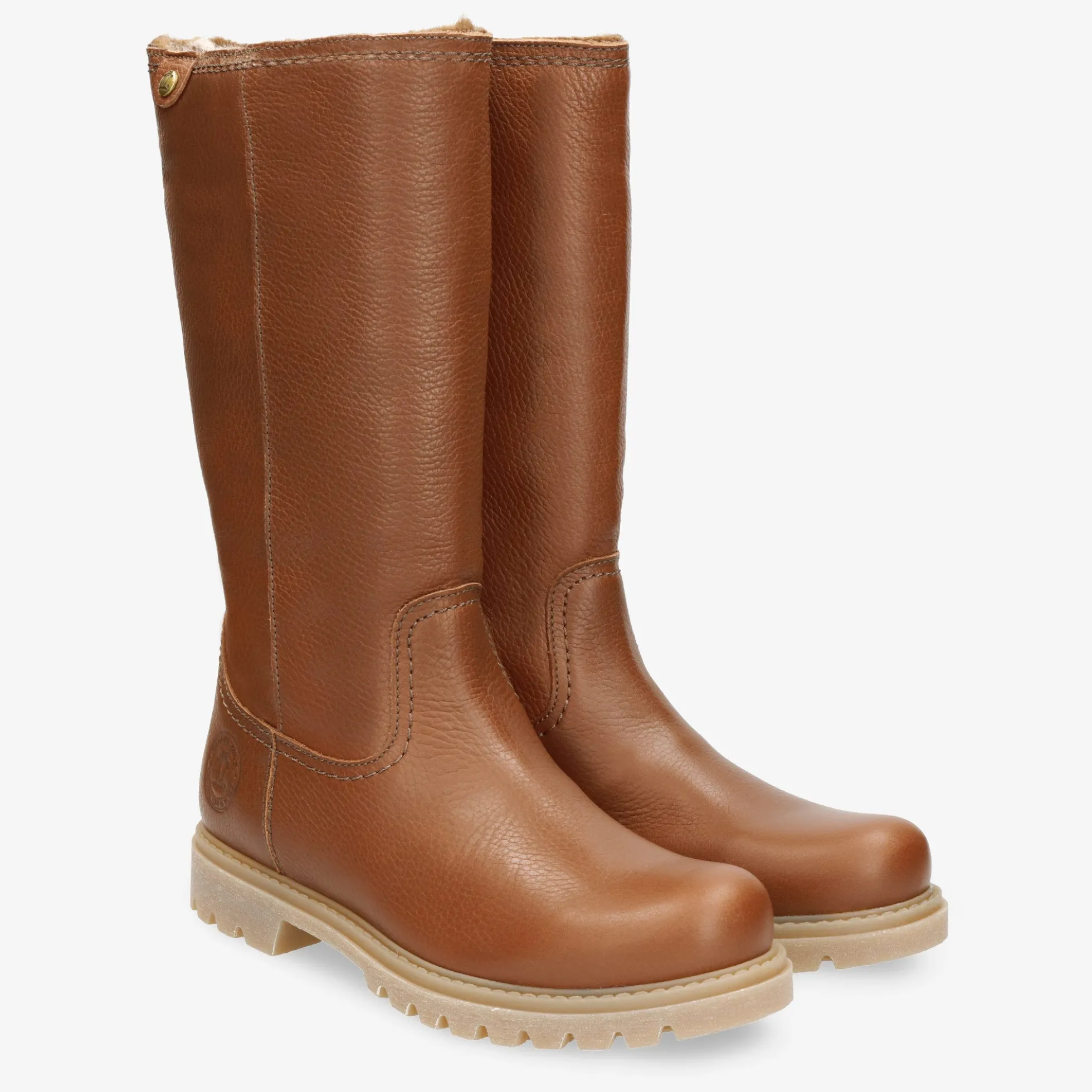 Bambina Botas de piel con forro interior de pelo.