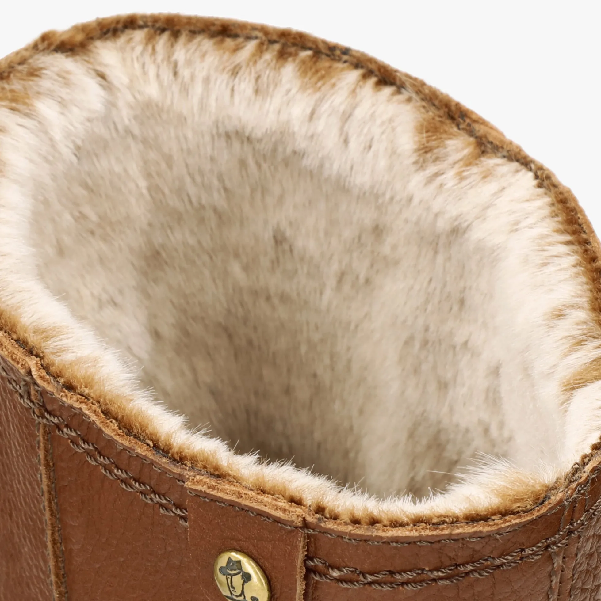 Bambina Botas de piel con forro interior de pelo.