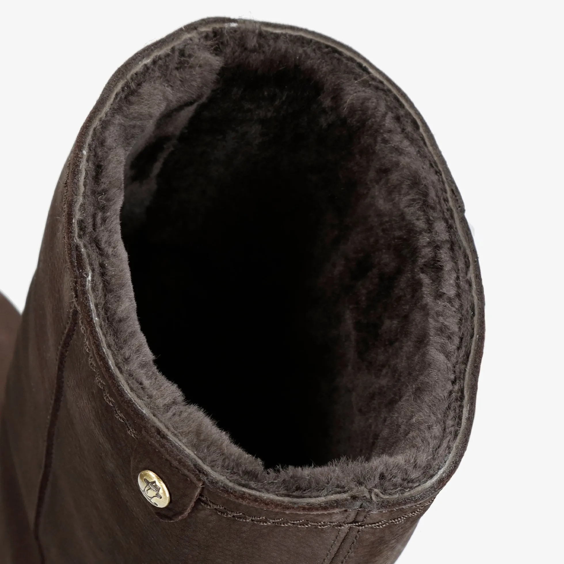 Bambina Igloo Botas de piel con forro interior de pelo natural.