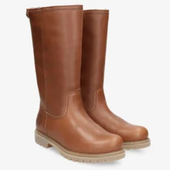 Bambina Igloo Botas de piel con forro interior de pelo natural.