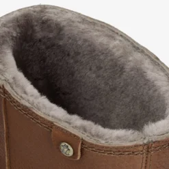 Bambina Igloo Botas de piel con forro interior de pelo natural.