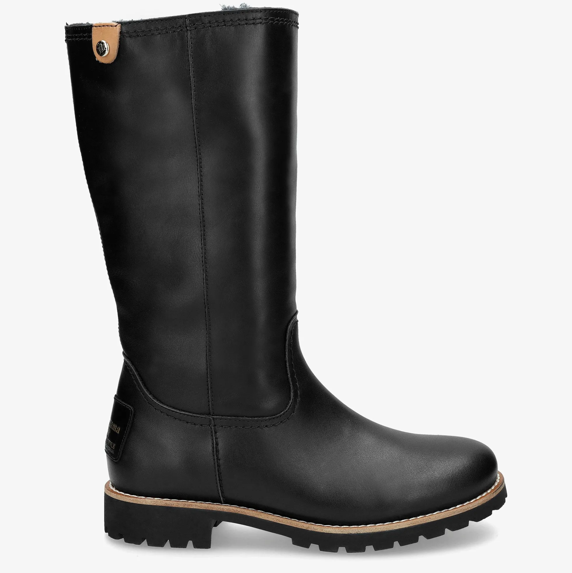 Bambina Igloo Trav Botas de piel con forro interior de pelo natural.