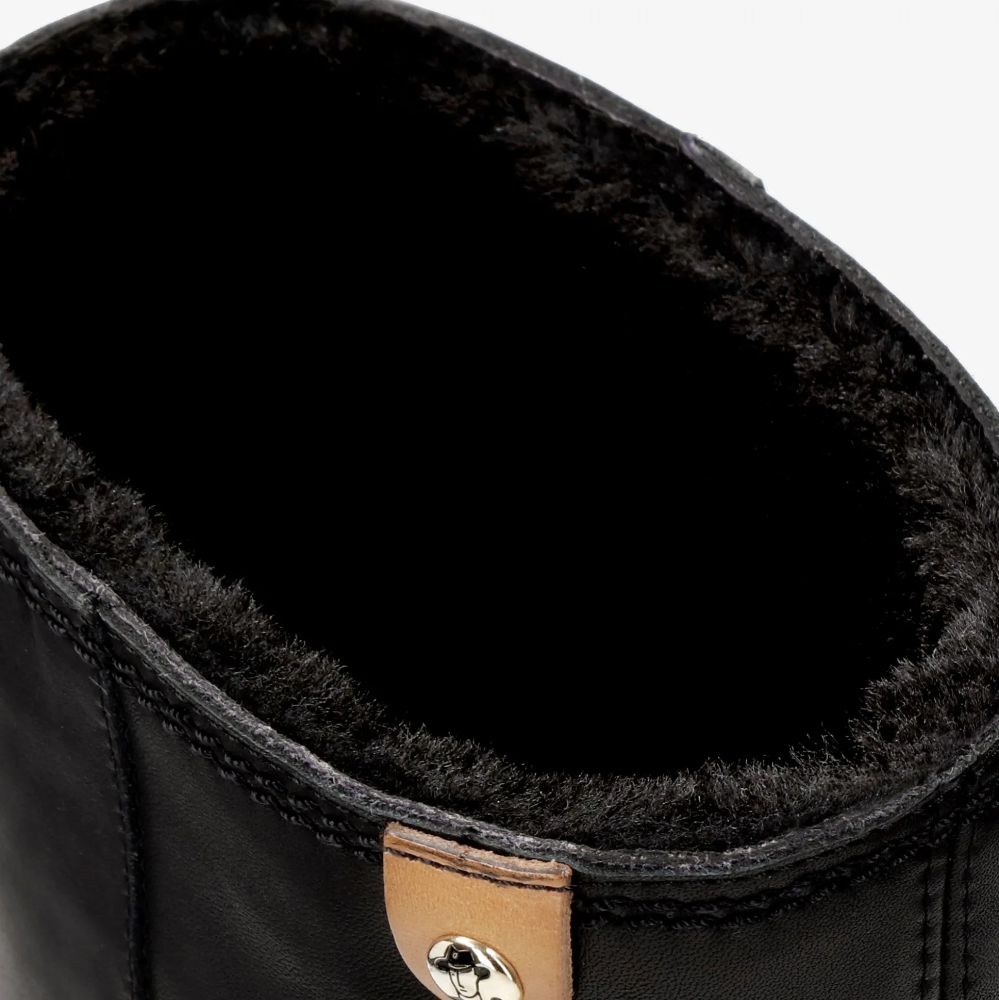 Bambina Igloo Trav Botas de piel con forro interior de pelo natural.