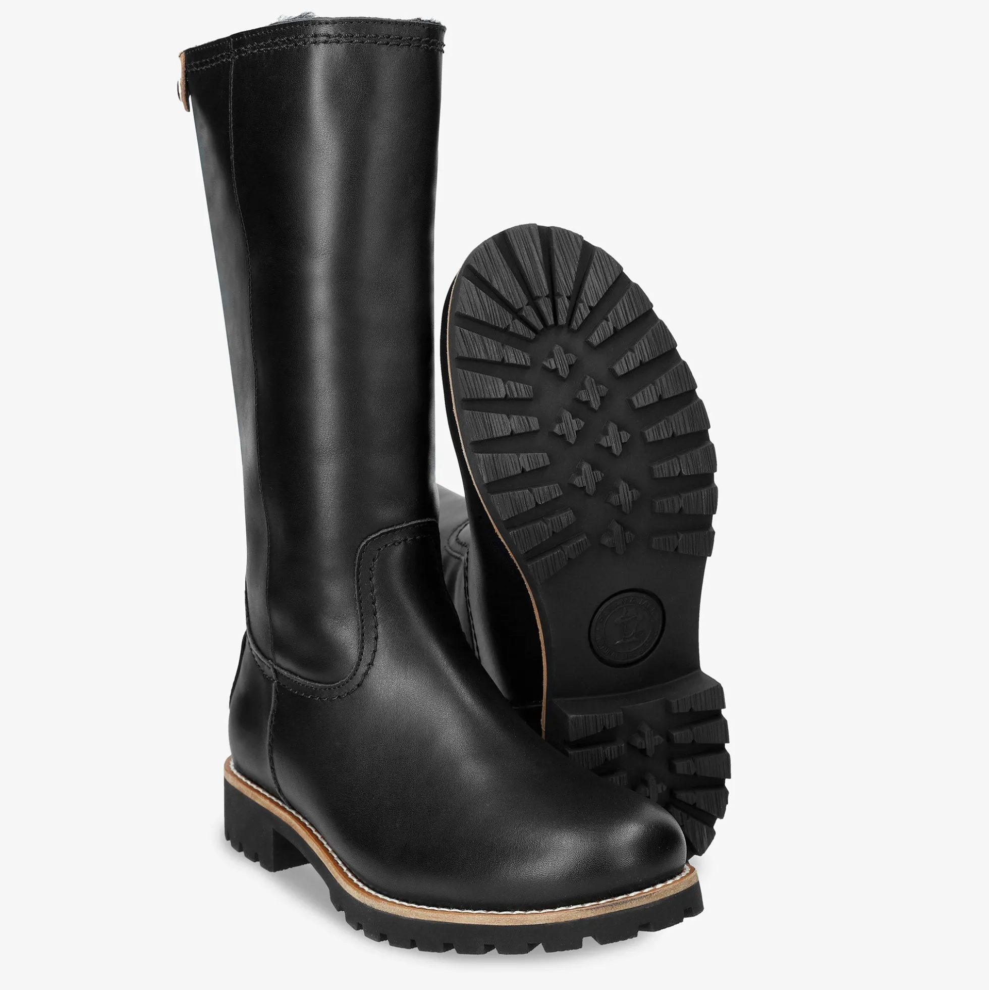 Bambina Igloo Trav Botas de piel con forro interior de pelo natural.