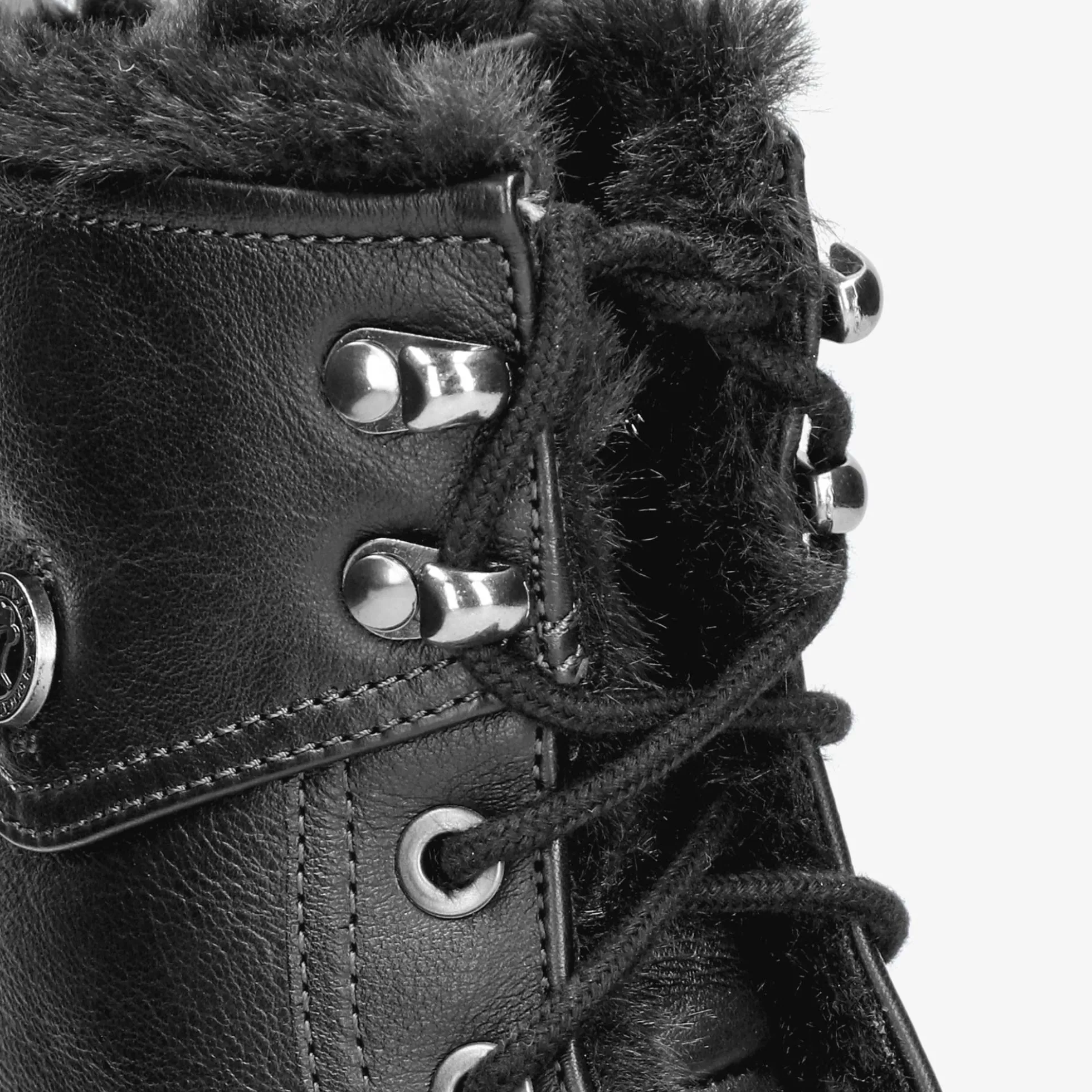 Benissa Botas de piel con forro interior de pelo.