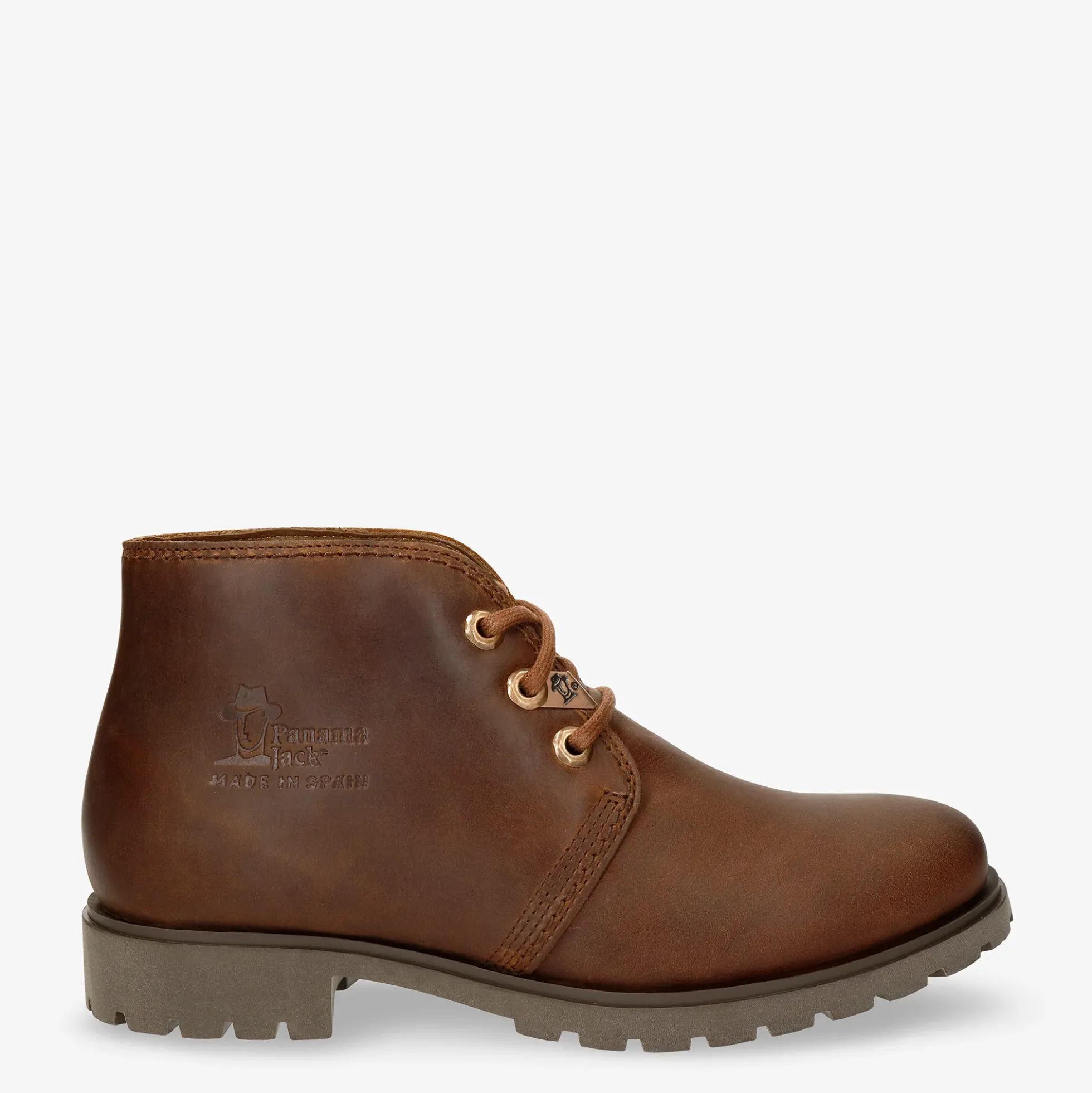 Bota Panama Botín de piel con forro interior de piel.