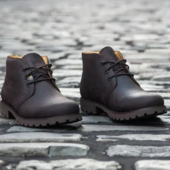 Bota Panama Botín de piel con forro interior de piel.