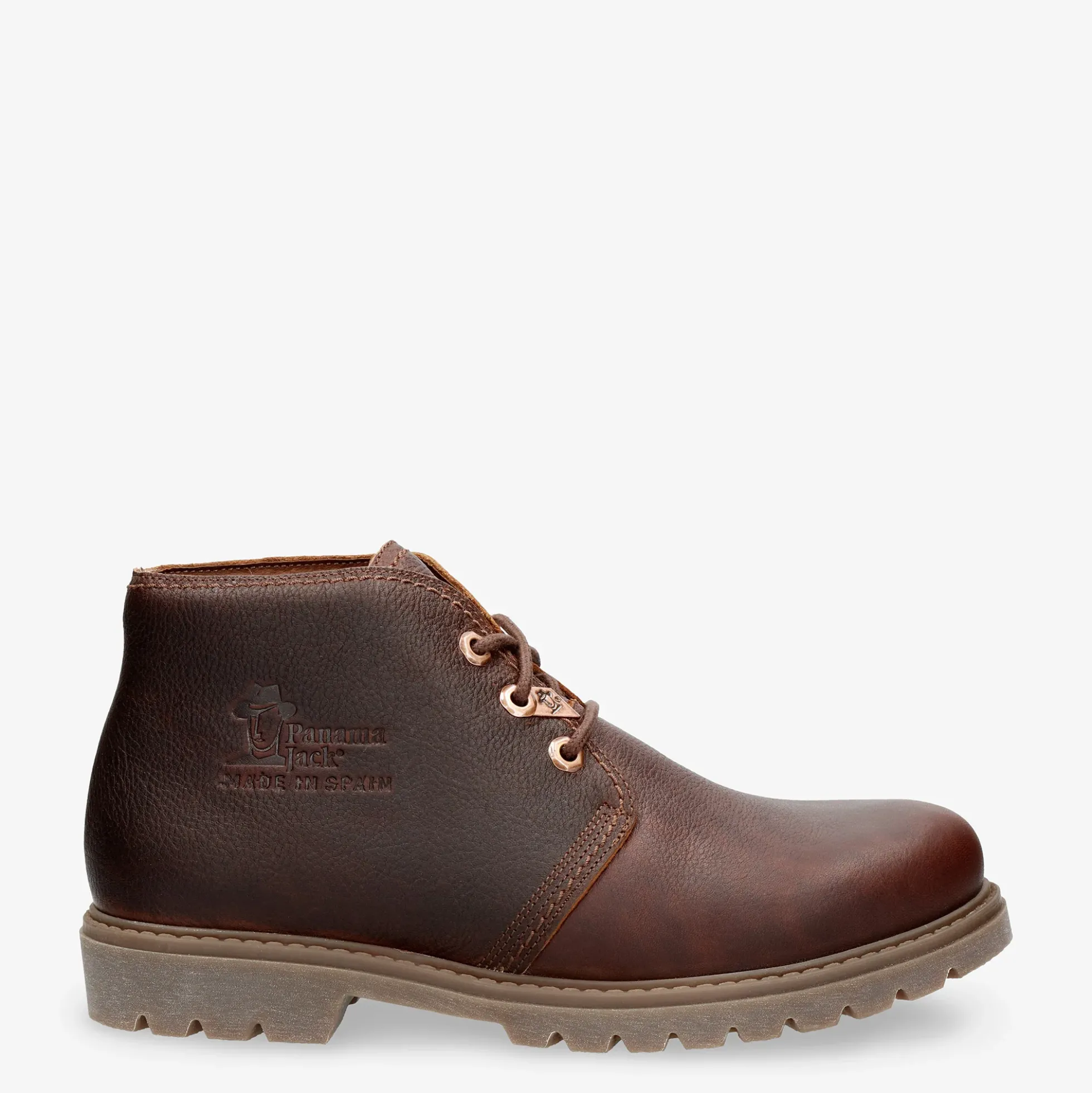 Bota Panama Botín de piel con forro interior de piel.