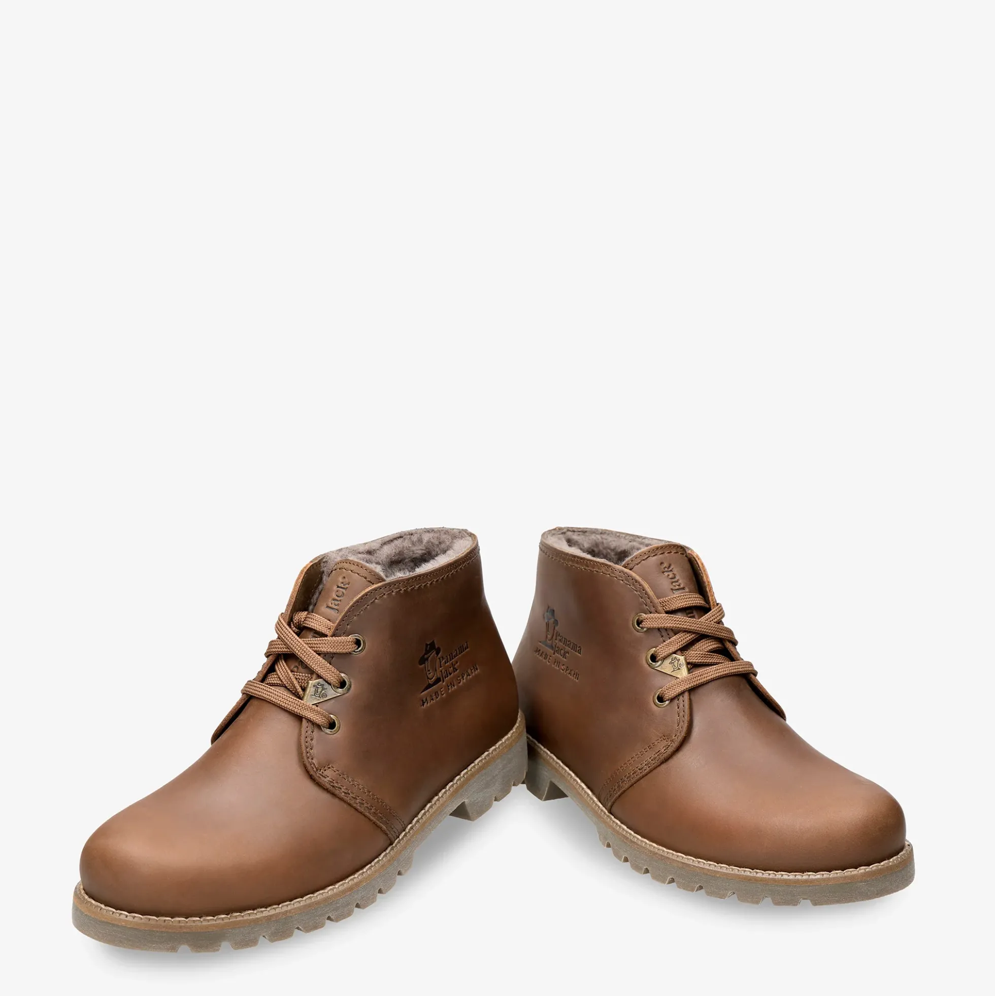 Bota Panama Igloo Botín de piel con forro interior de pelo natural.