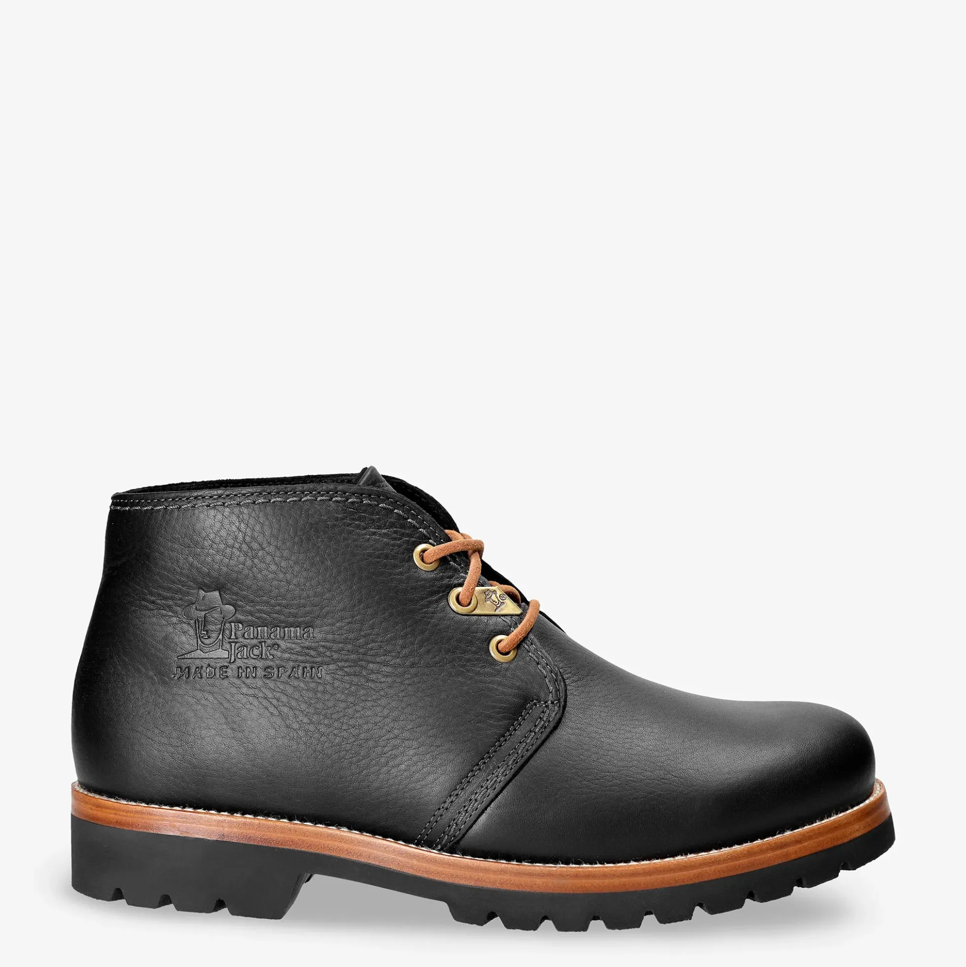 Bota Panama Igloo Botín de piel con forro interior de pelo natural.