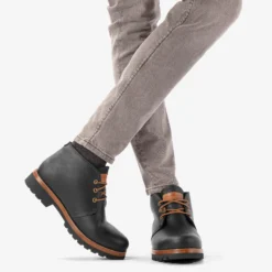 Bota Panama Igloo Botín de piel con forro interior de pelo natural.