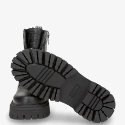 Carlyn Botas de piel con forro interior de pelo.