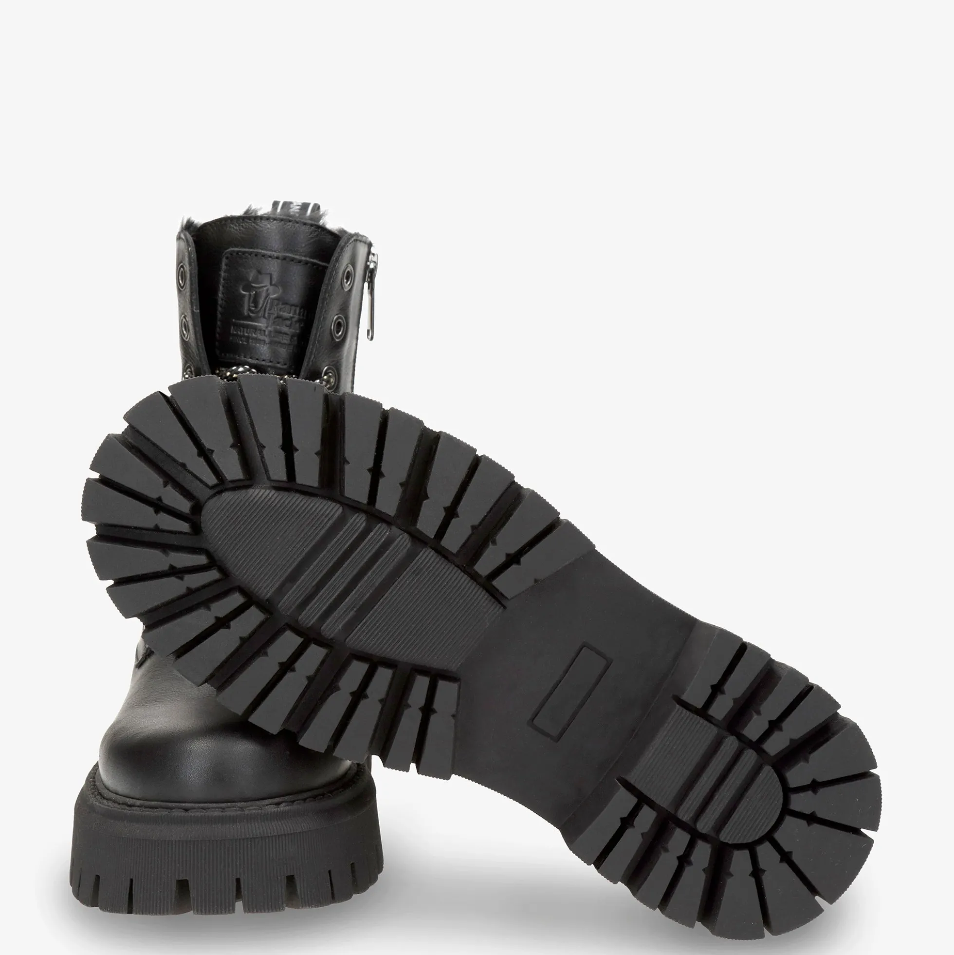 Carlyn Botas de piel con forro interior de pelo.