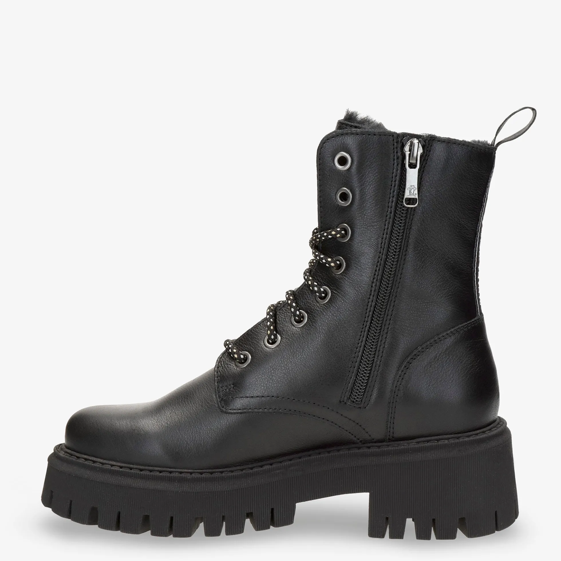 Carlyn Botas de piel con forro interior de pelo.