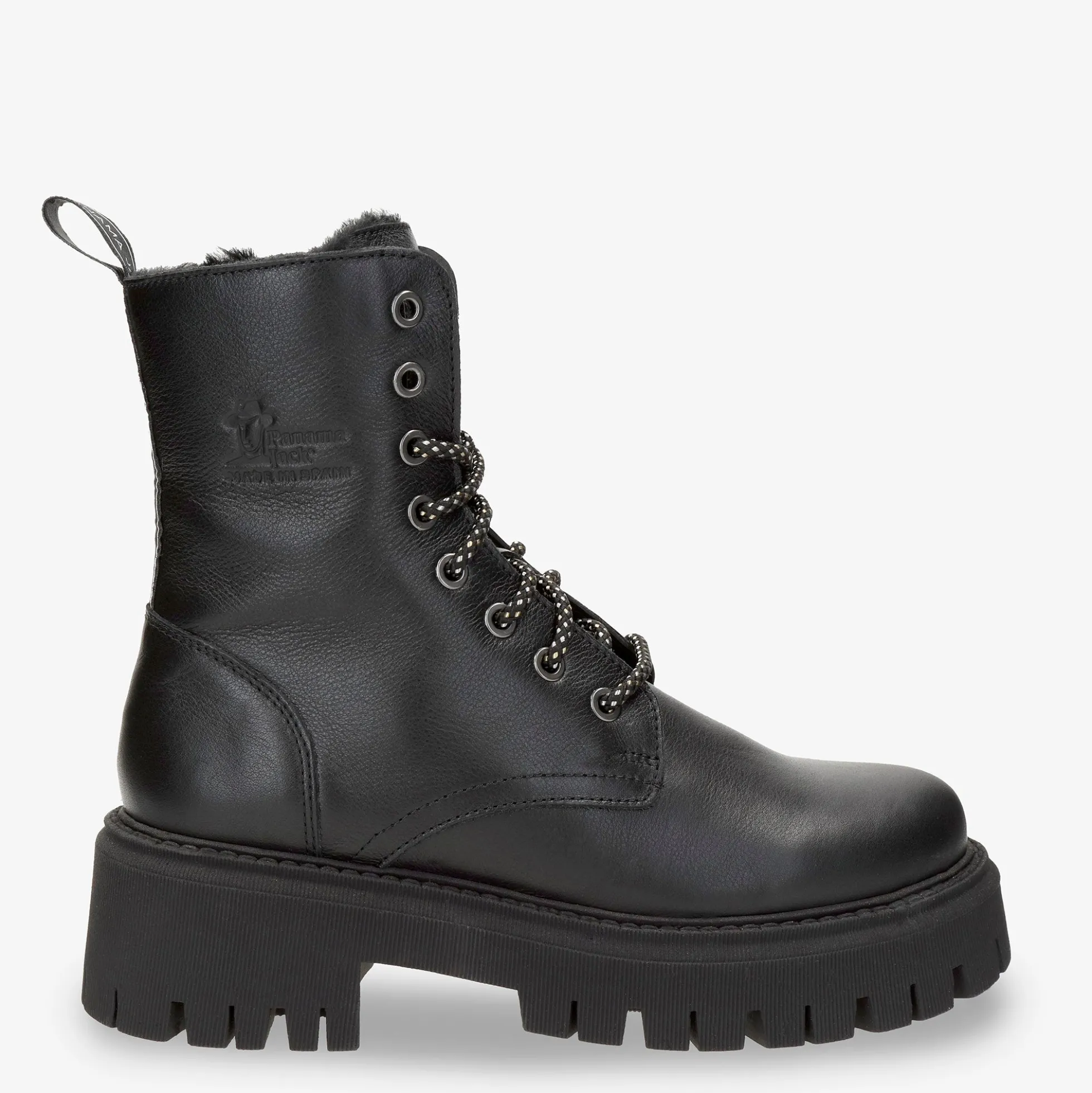 Carlyn Botas de piel con forro interior de pelo.