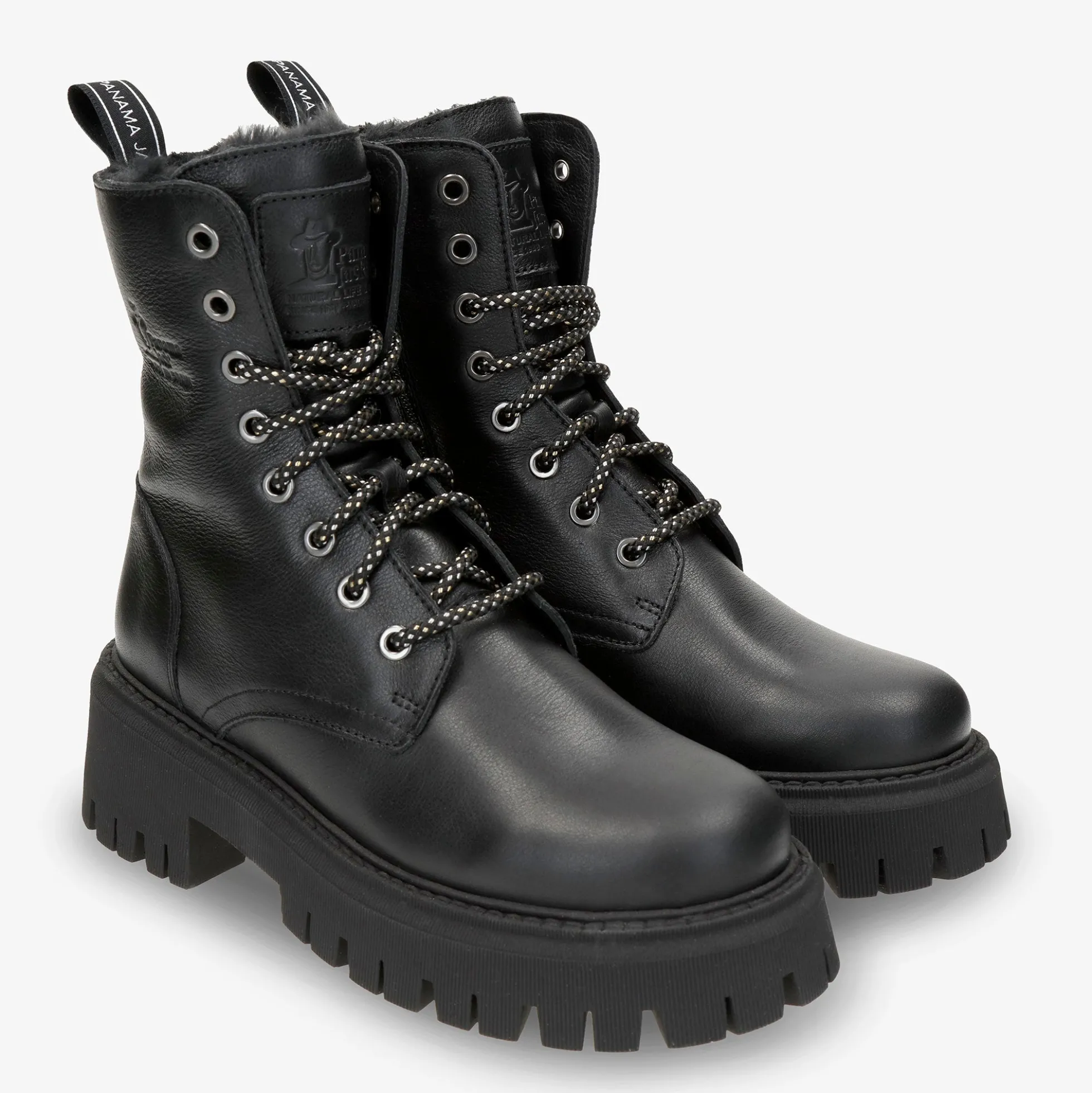 Carlyn Botas de piel con forro interior de pelo.