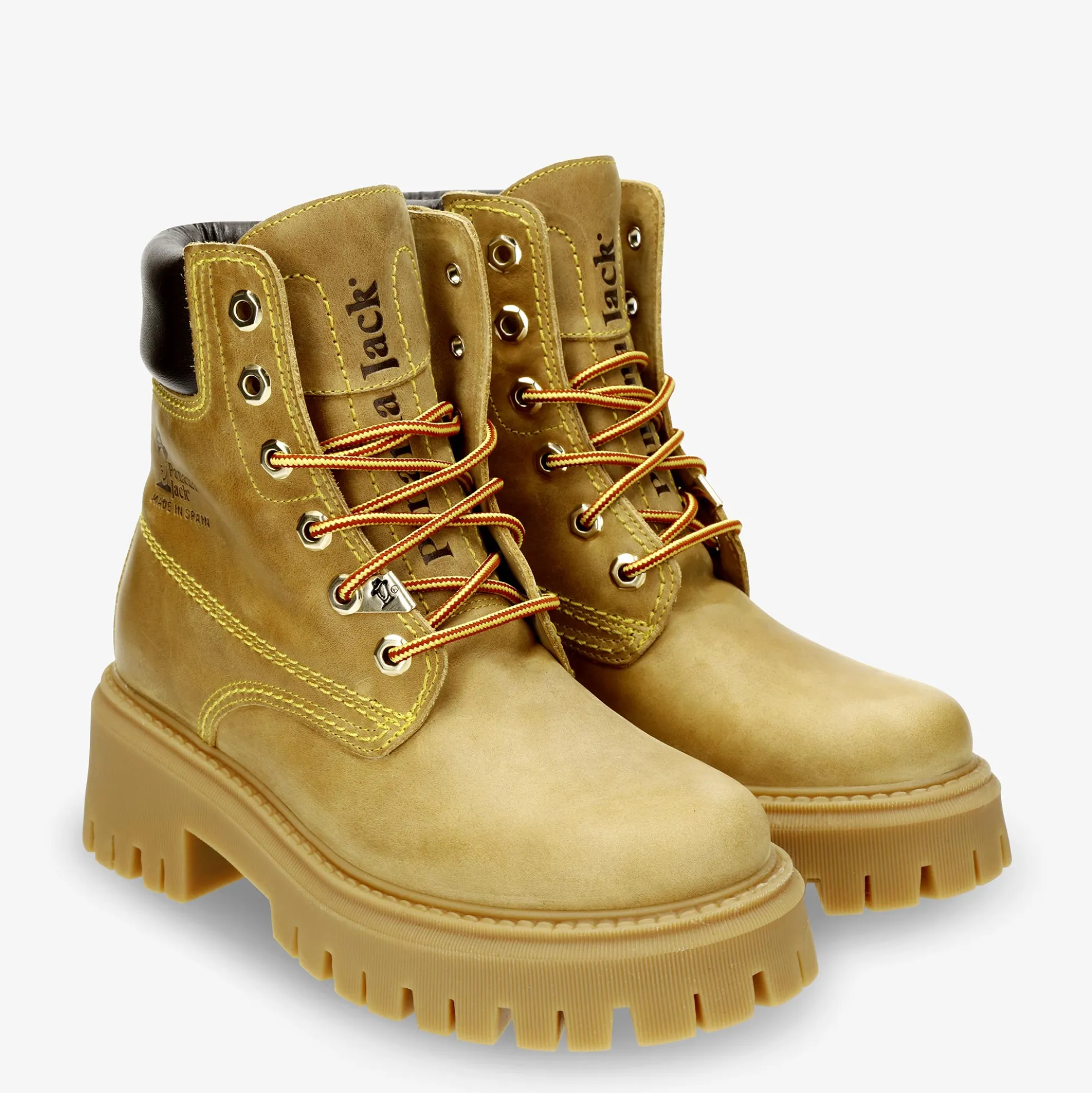 Cleo Botas de piel con forro interior de piel.