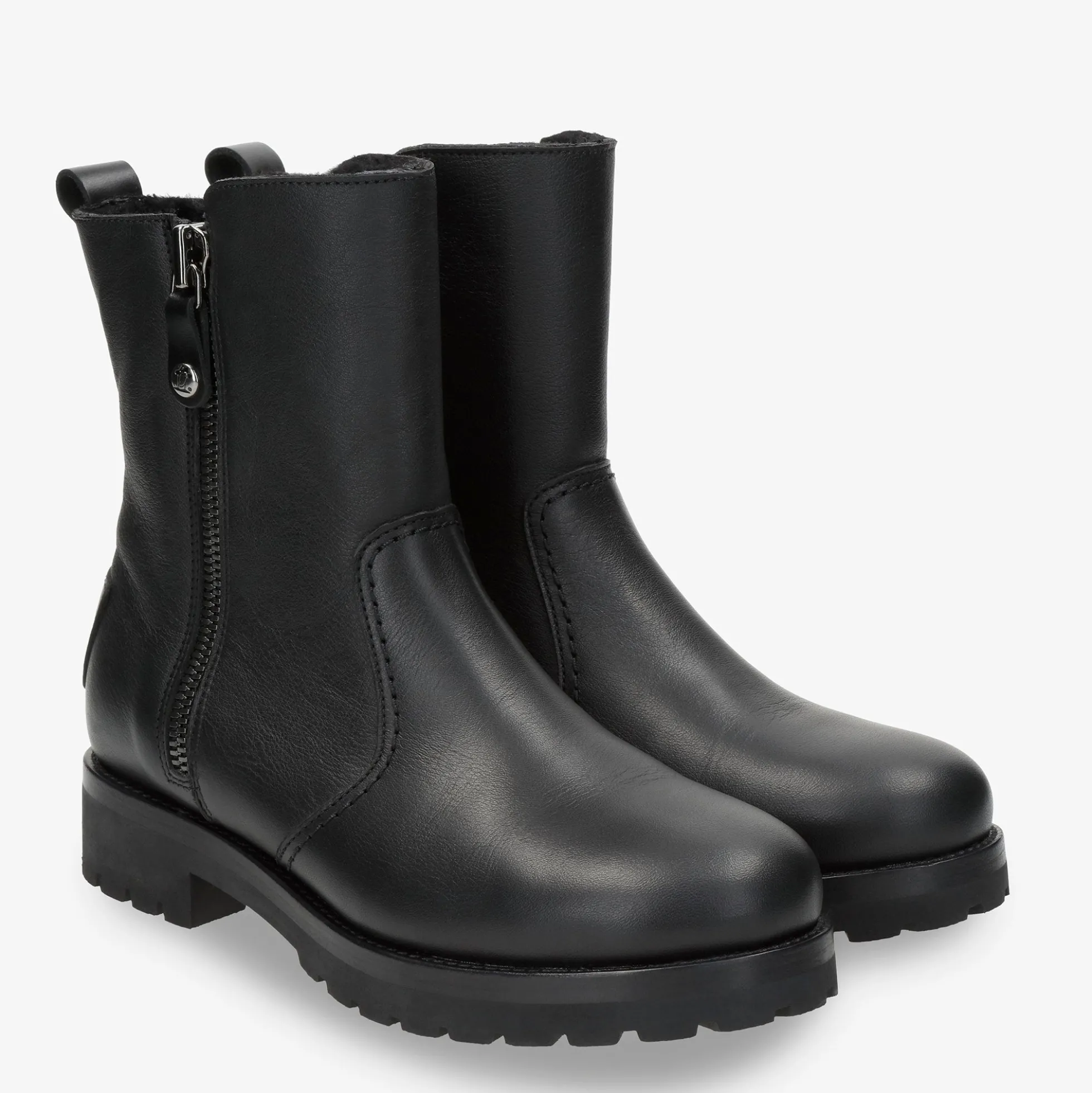 Fabi Igloo Botas de piel con forro interior de pelo natural.