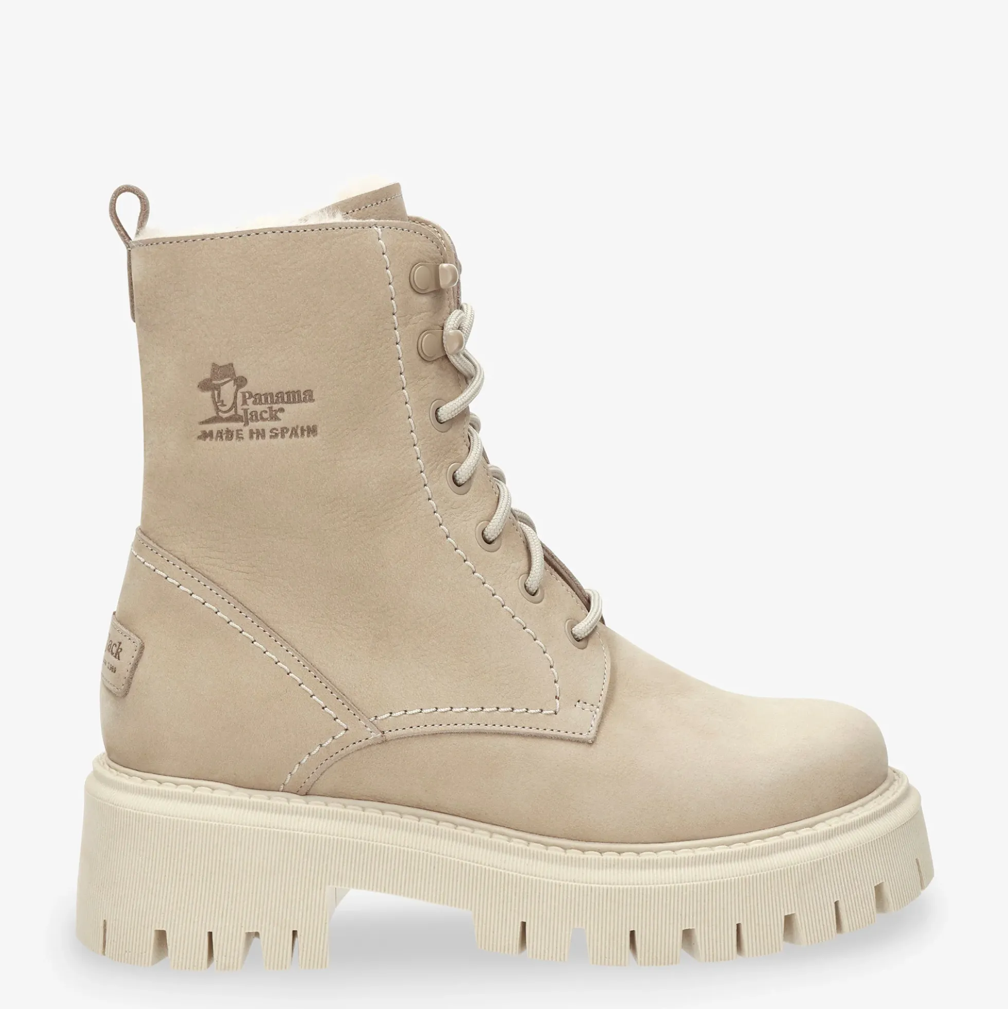 Farai Botas de piel con forro interior de pelo.