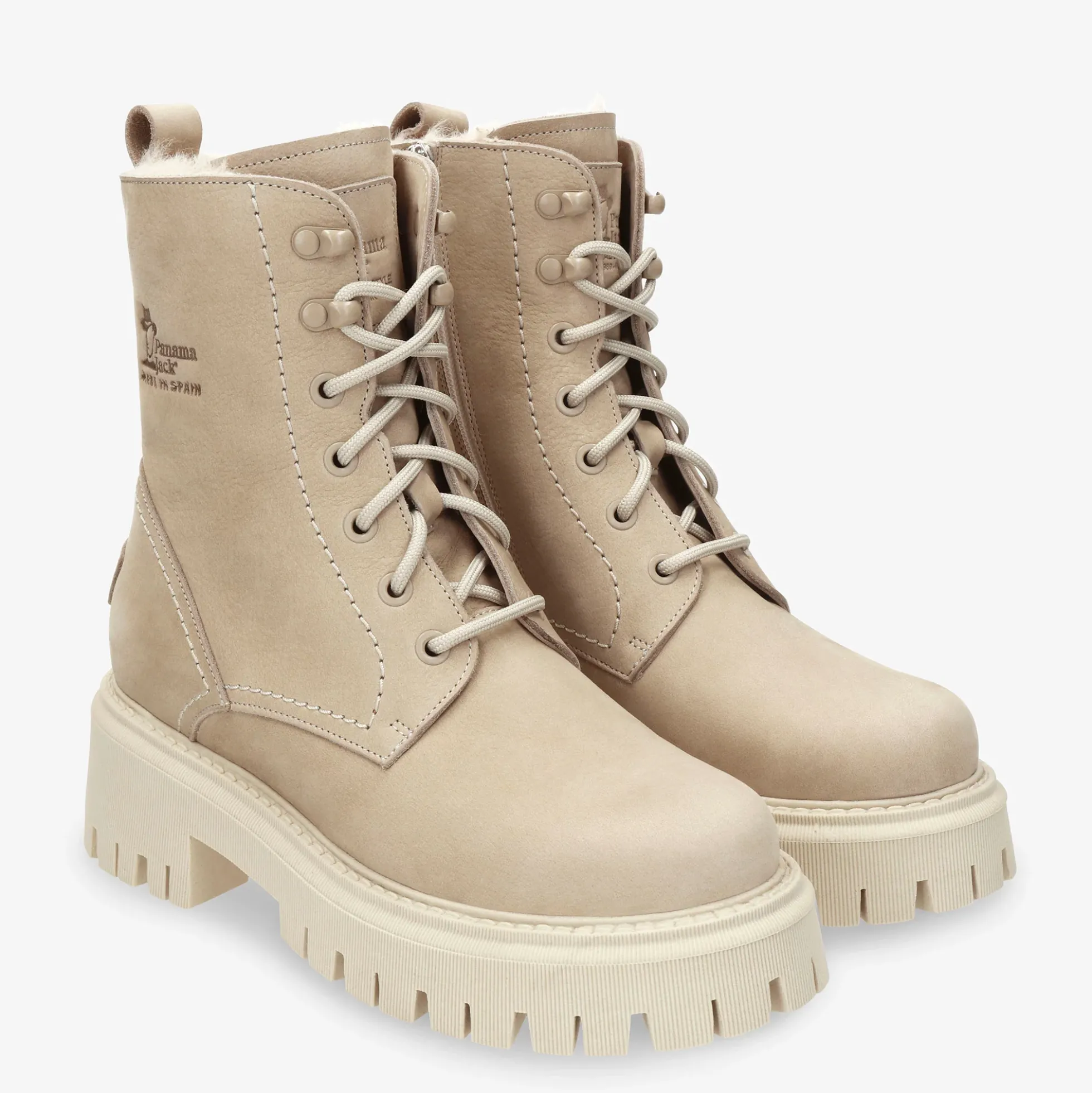 Farai Botas de piel con forro interior de pelo.