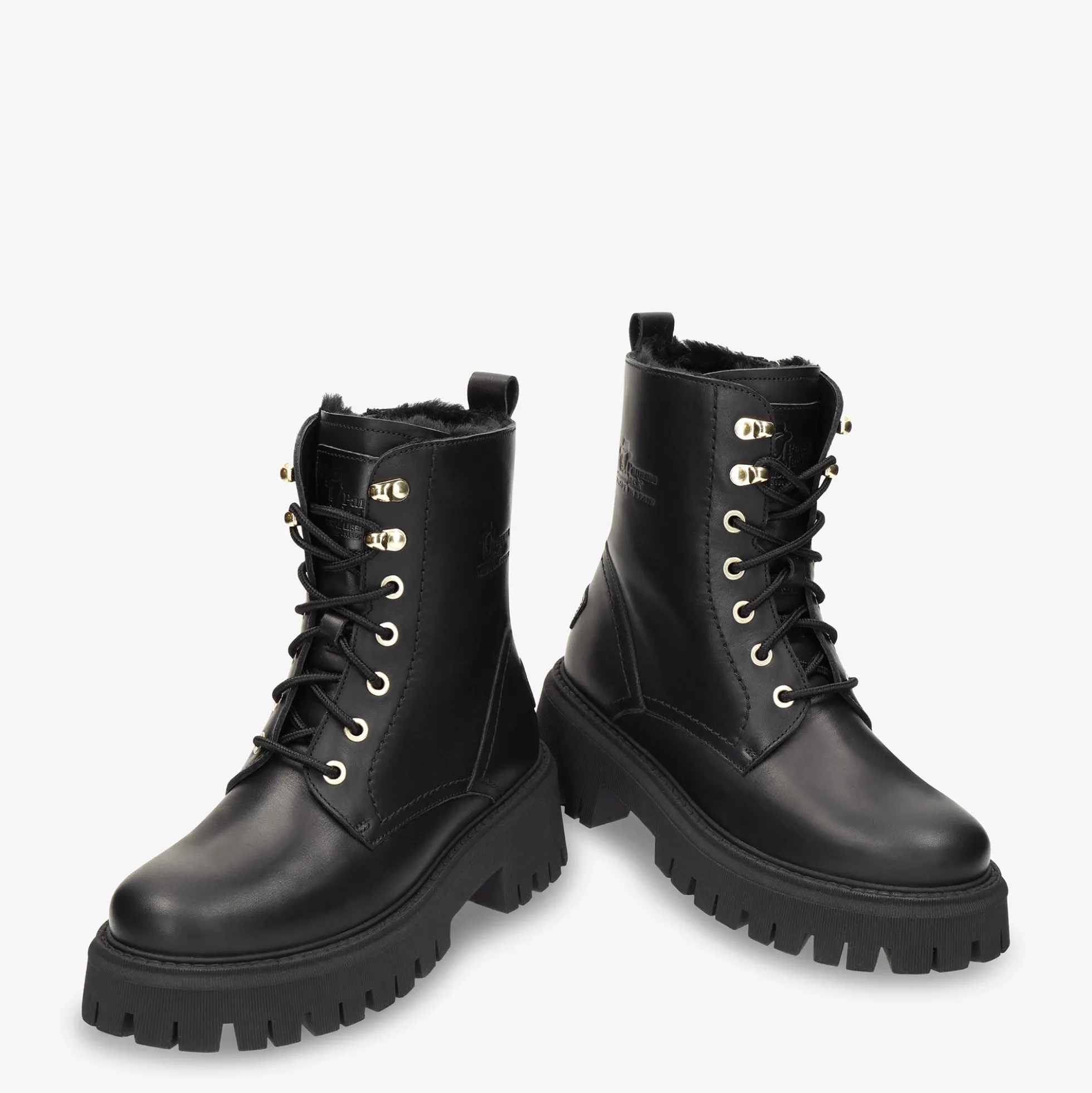Farai Botas de piel con forro interior de pelo.