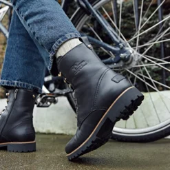 Fara Igloo Trav Botas de piel con forro interior de pelo natural.