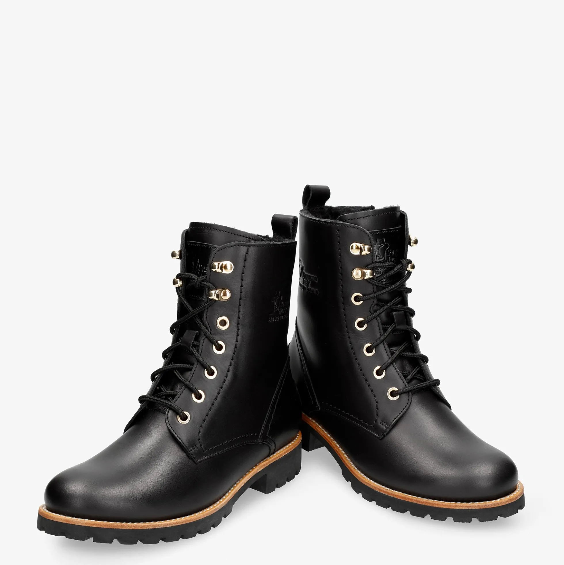 Fara Trav Botas de piel con forro interior de pelo.