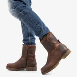 Faruk Igloo Botas de piel con forro interior de pelo natural.