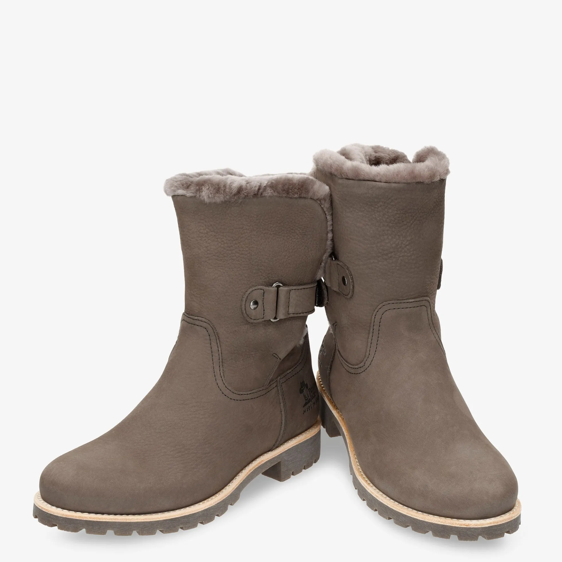 Felia Igloo Botas de piel con forro interior de pelo natural.