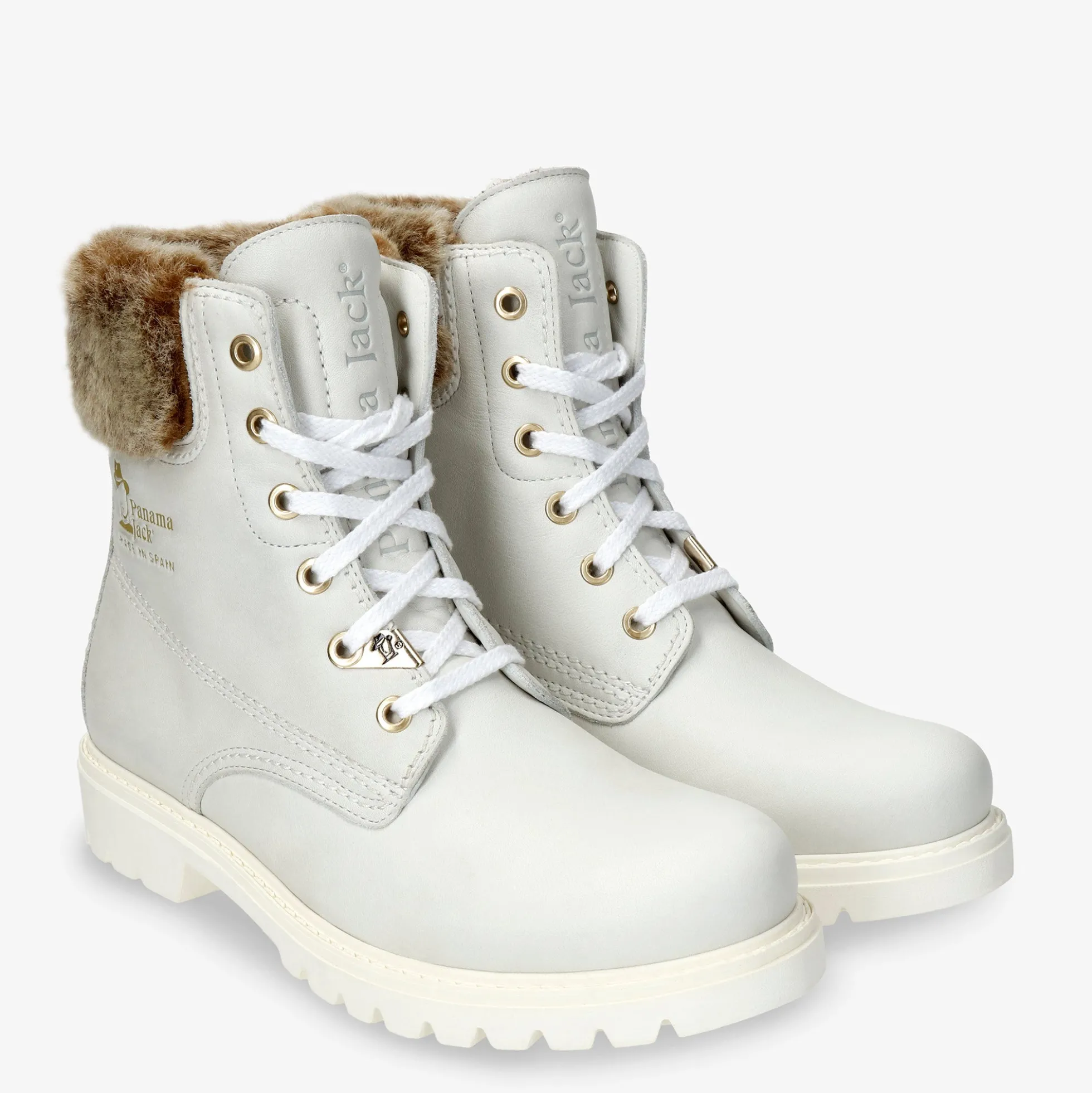 Felicia Botas de piel con forro interior de piel.