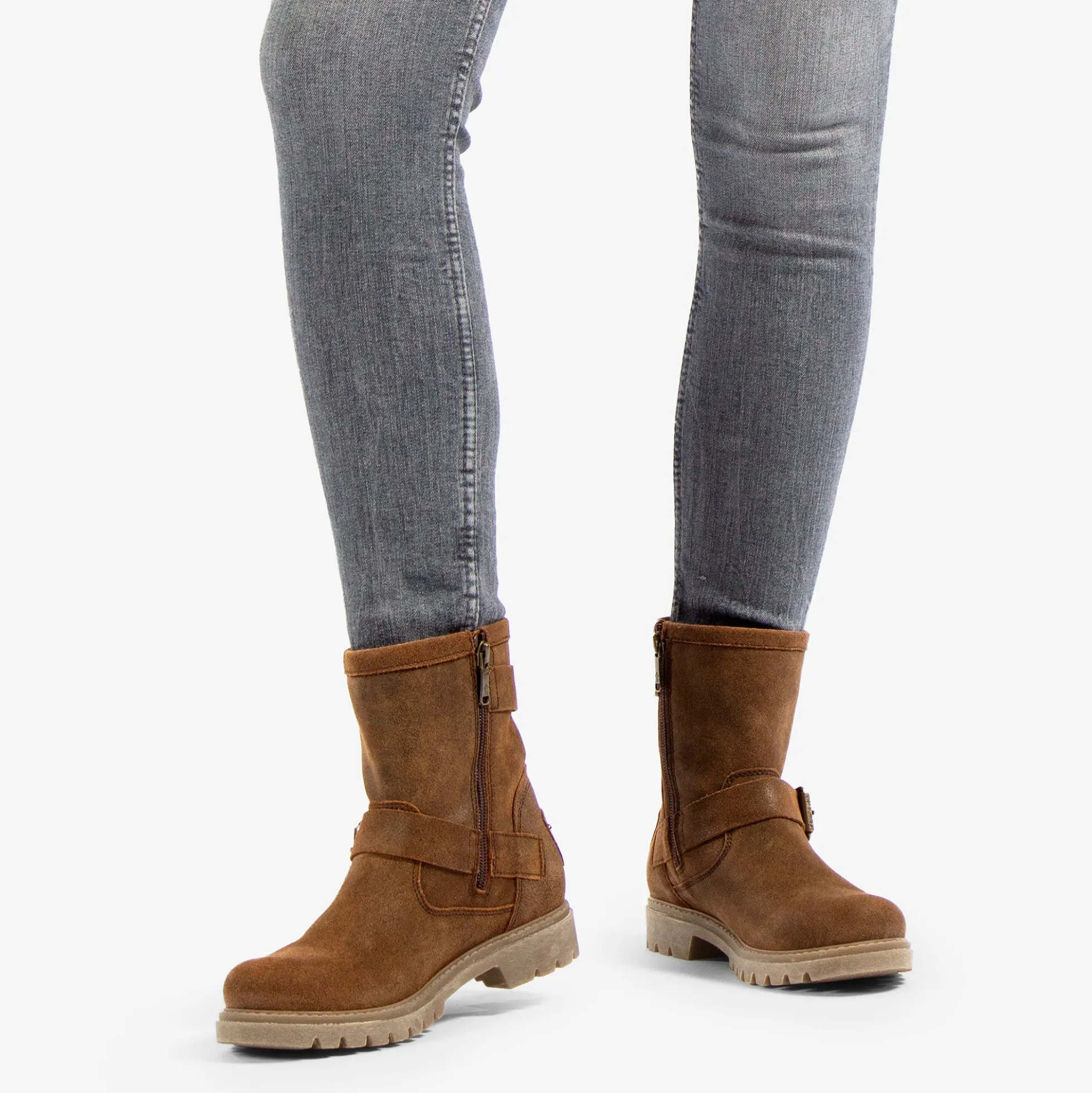 Felina Botas de piel con forro interior de piel.