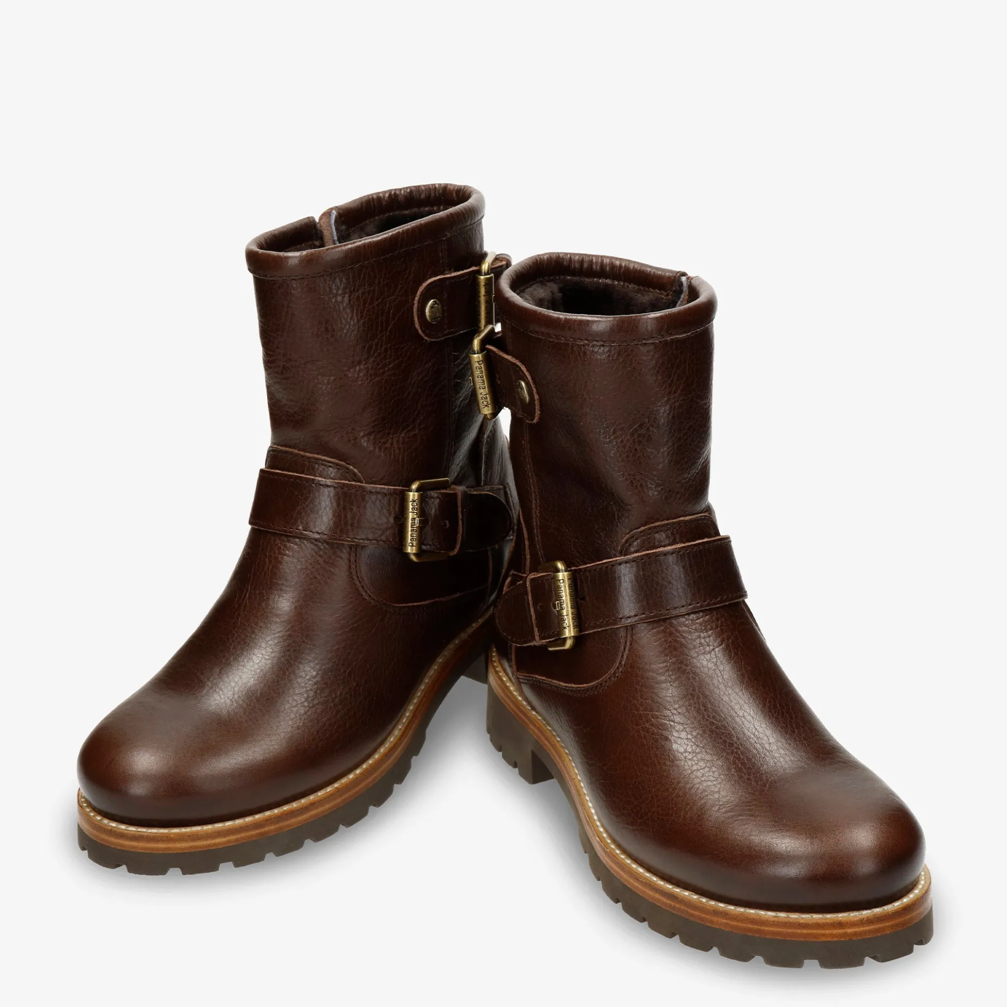 Felina Igloo Botas de piel con forro interior de pelo natural.