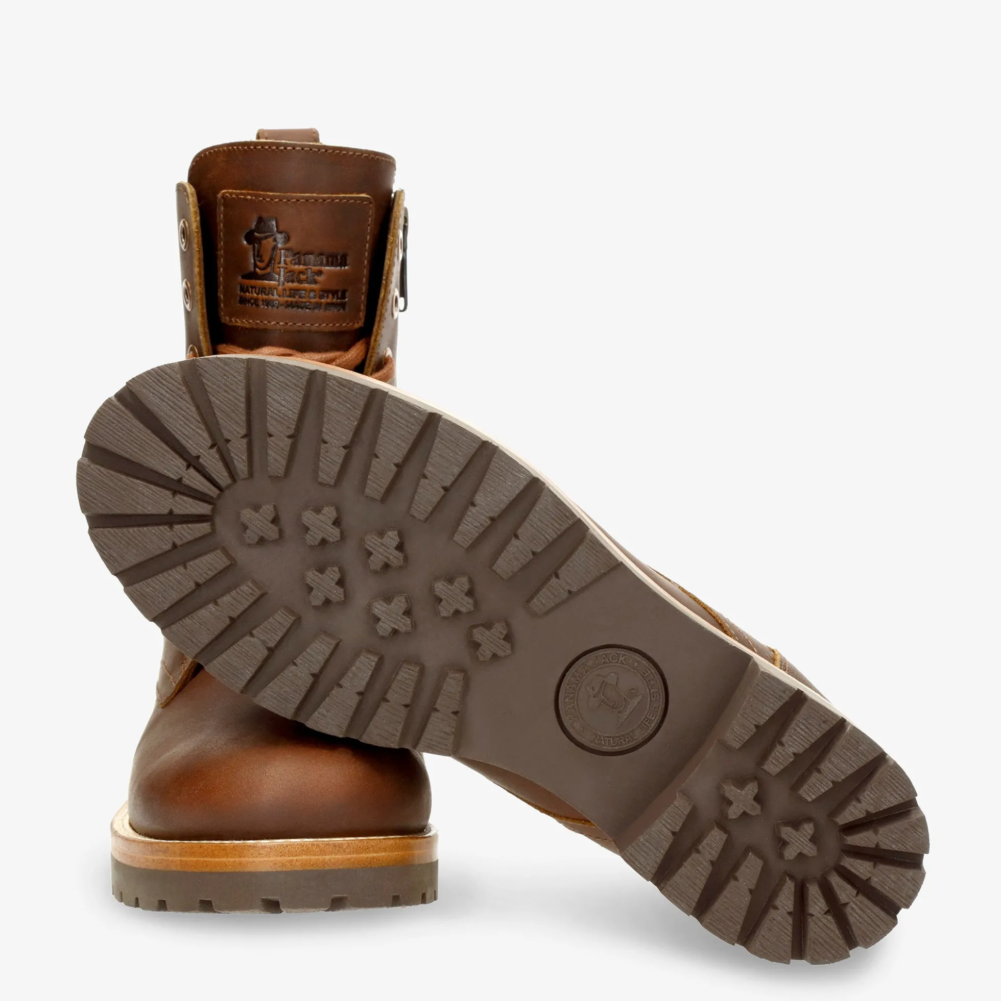 Frisia Botas de piel con forro interior de piel.
