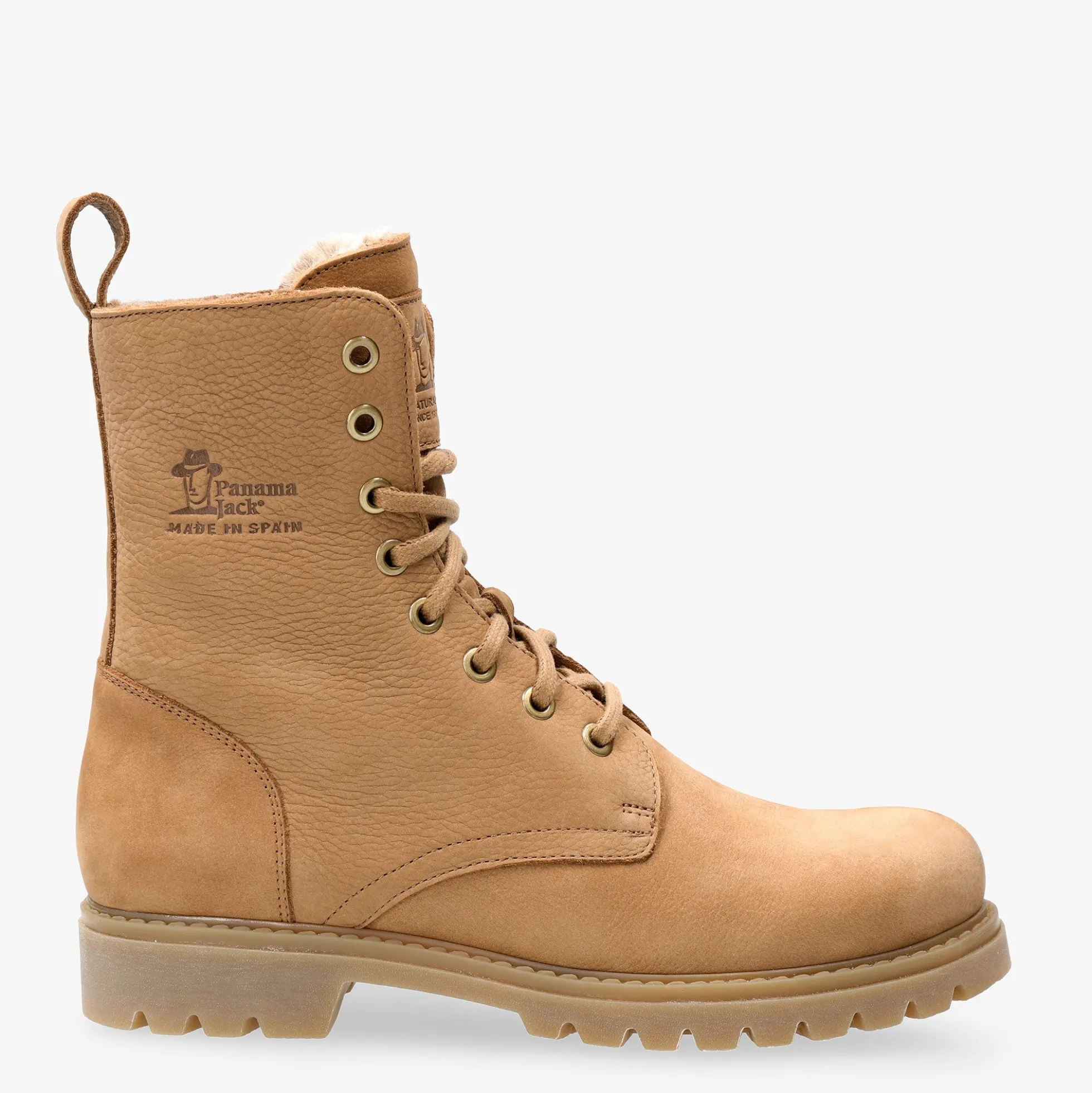 Frisia Botas de piel con forro interior de pelo.
