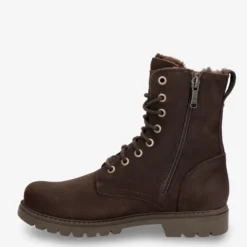 Frisia Botas de piel con forro interior de pelo.