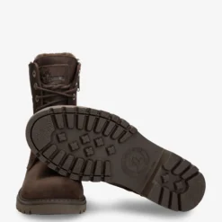 Frisia Botas de piel con forro interior de pelo.