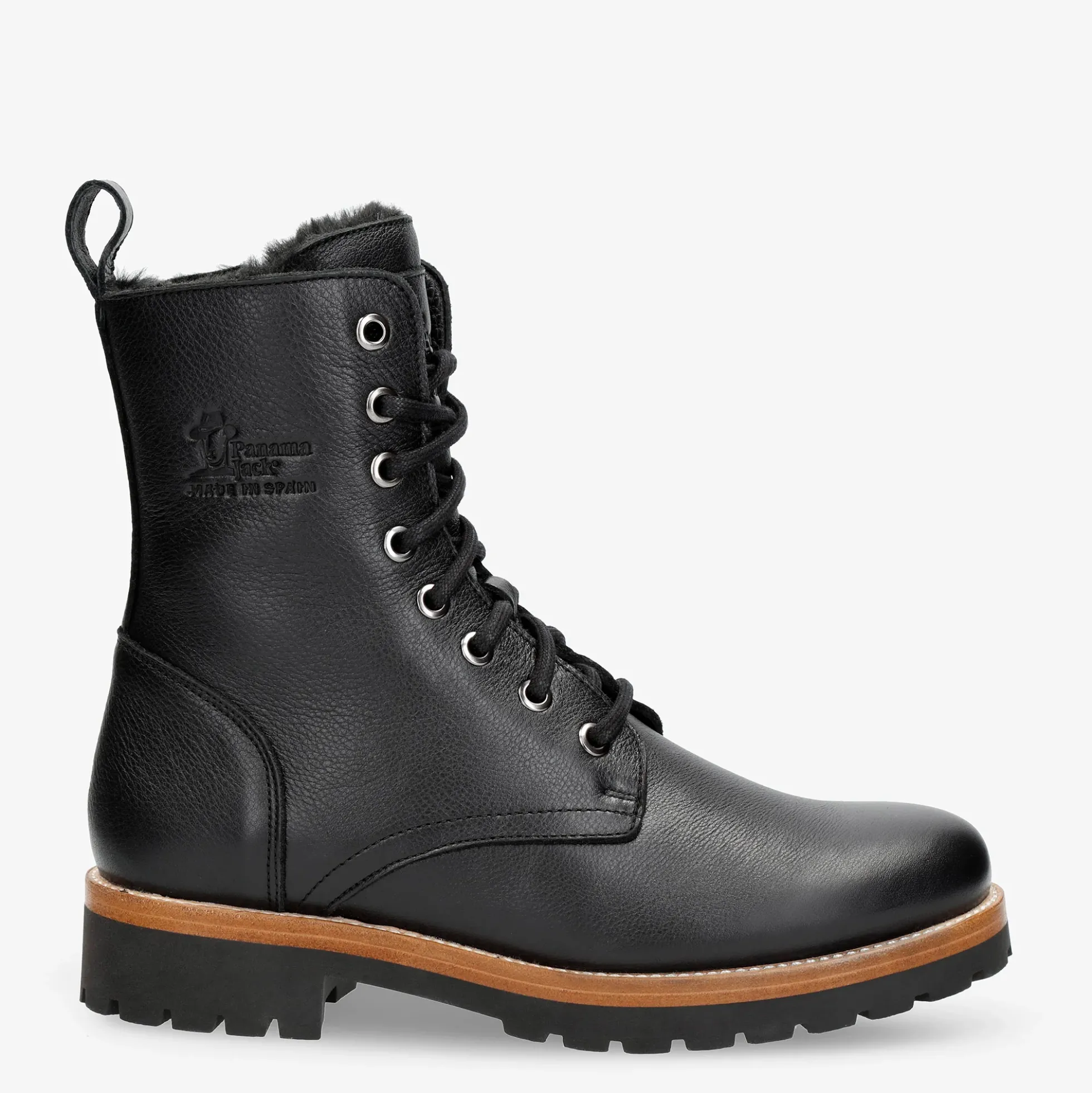 Frisia Botas de piel con forro interior de pelo.